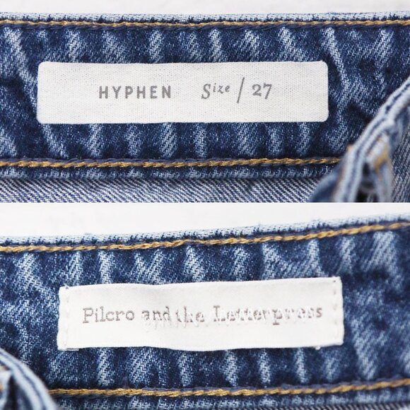 Anthropologie Pilcro and the Letterpress Hyphen Boy Fit Fringe Crop Jeans 27 - Picture 8 of 16
